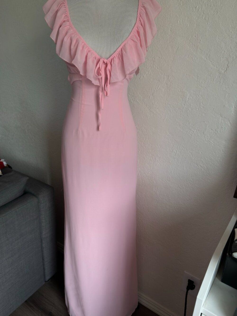 pepper mayo Silvie Maxi Dress - Pink Size 0 - Picture 10 of 10